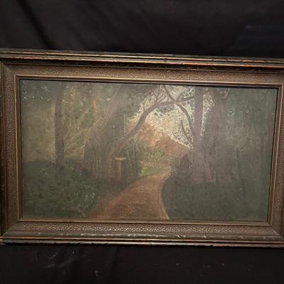 Wooden Framed Landscape Print (B2-MG)