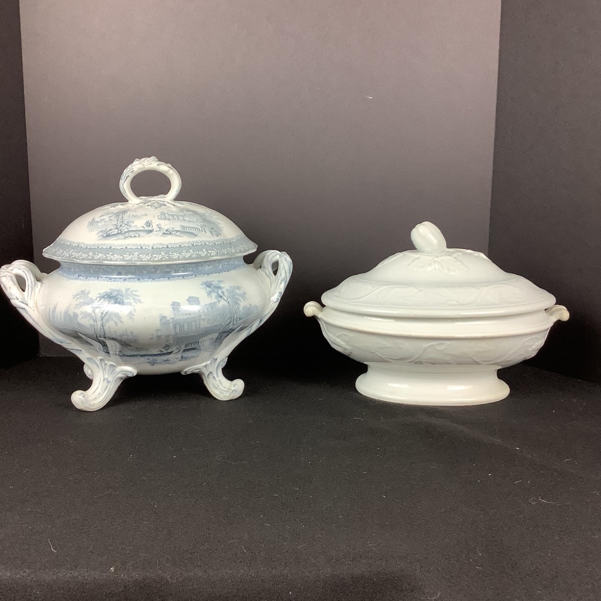 6310 Ironstone & English Transferware Tureens