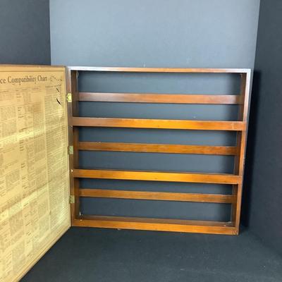 6312 Antique Hanging Herb & Spices Wall Cabinet 3 Shelves