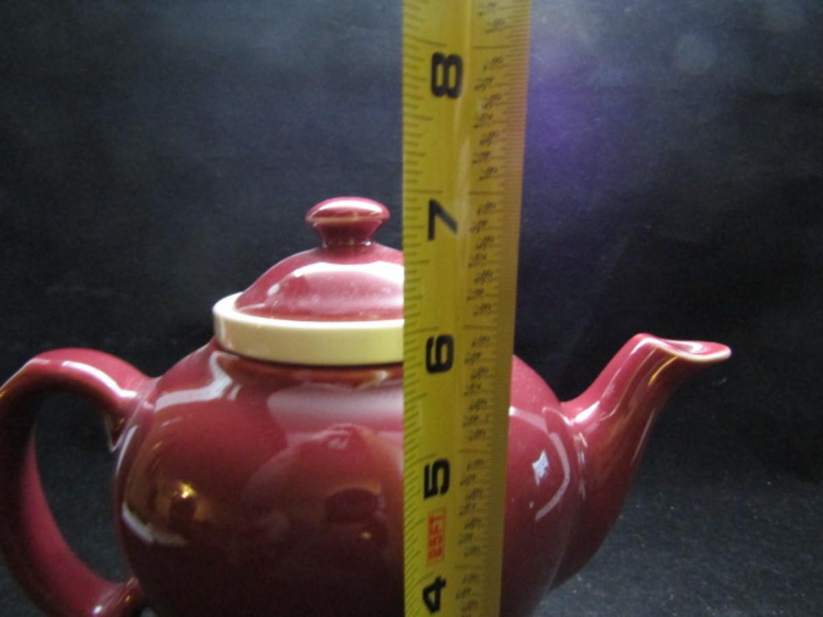 Glazed Ceramic Teapot with Infuser by McCormick Tea Baltimore, MD Made in USA (471