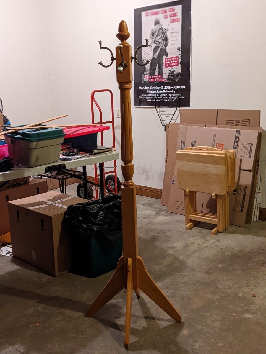 Heavy Duty Oak Coat Tree