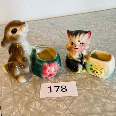 Royal Copley American Bisque Animal Planters