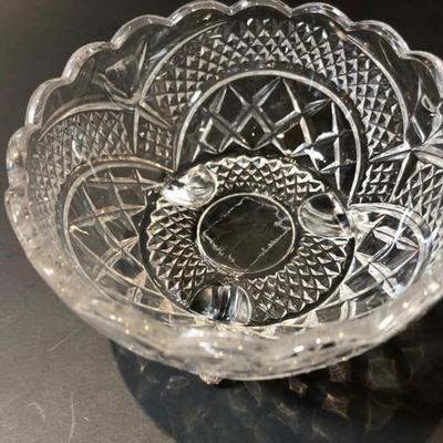 German Lead Crystal Hand Cut Candy Dish