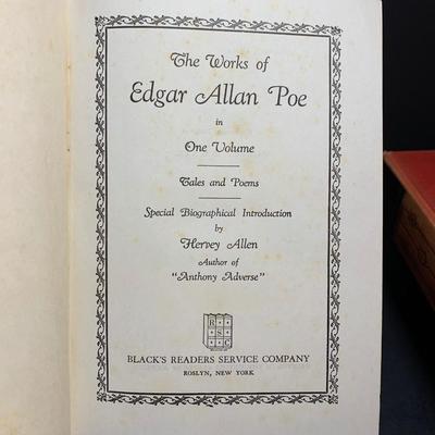 LOT 49R: Shakespeare, Poe & More - Vintage Book Series Collection featuring Great Works of Literature