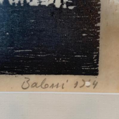LOT 57R: Framed Signed Artist Proof - Balossi