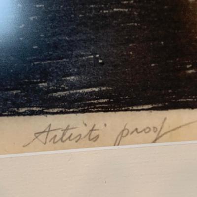 LOT 57R: Framed Signed Artist Proof - Balossi