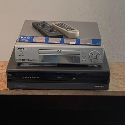 LOT 73:  Apex DVD & Toshiba  VHS