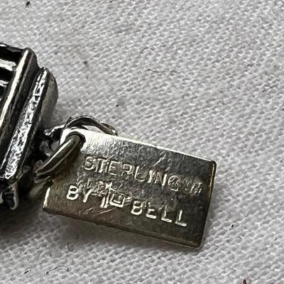 SS and SP charms brass charm pin