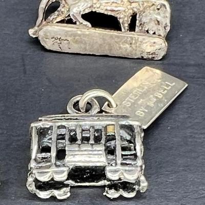 SS and SP charms brass charm pin