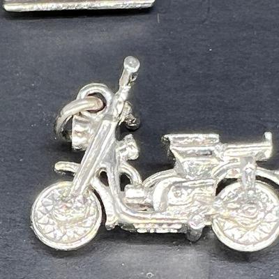 SS and SP charms brass charm pin