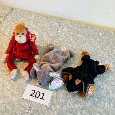 Lot of 3 Beanie Babies