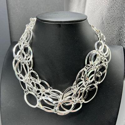 Sterling vintage earrings SP necklaces