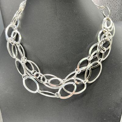 Sterling vintage earrings SP necklaces