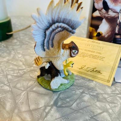 Owl ceramic figurine