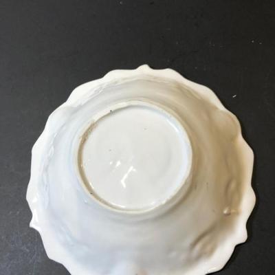 Embossed China Floral Dish