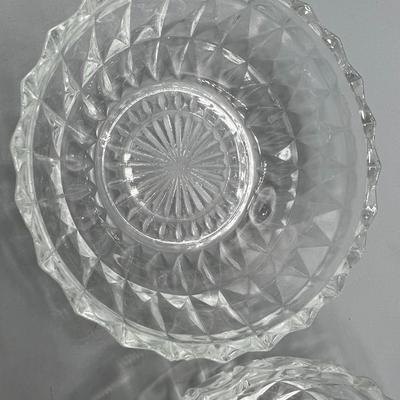 Lot of Retro Miscellaneous Pattern Glass Bowl Dishes