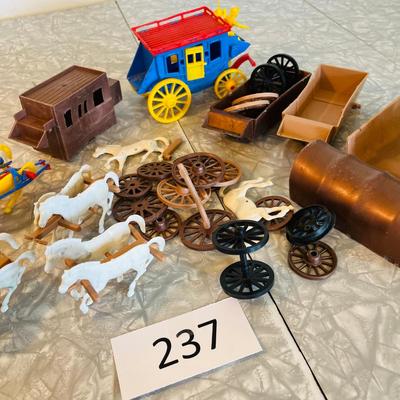 Wild West Wagons Plastic