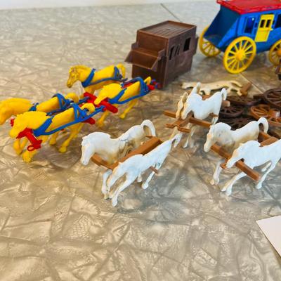 Wild West Wagons Plastic