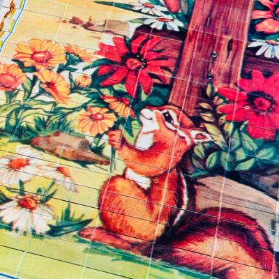 Vintage 1985 Calendar Bamboo