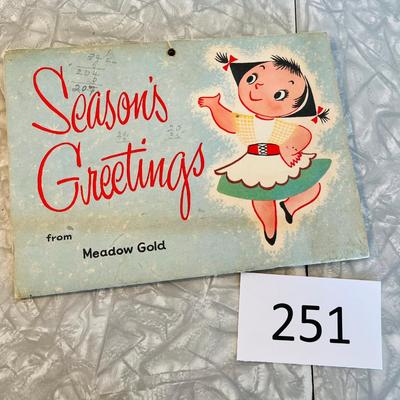 Meadow Gold Calendar 1958