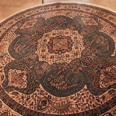 Lot #73  Nice Round Rug -Oriental style - made Egypt