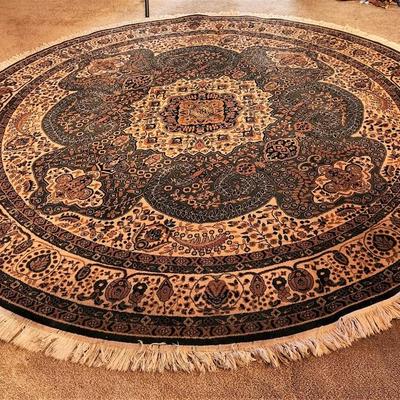 Lot #73  Nice Round Rug -Oriental style - made Egypt