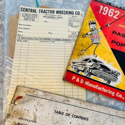 Lot of manuals & parts lists