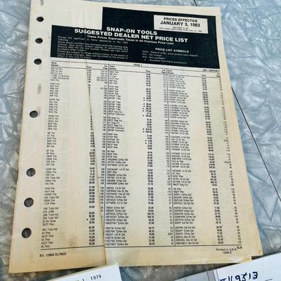 Lot of manuals & parts lists