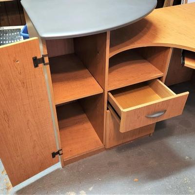 Lot #76  Computer Desk - modern look, good condition