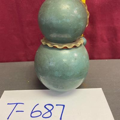 Vintage roly poly rattle
