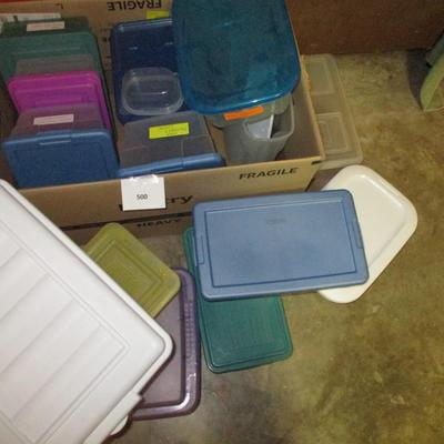 Empty Plastic Storage Containers