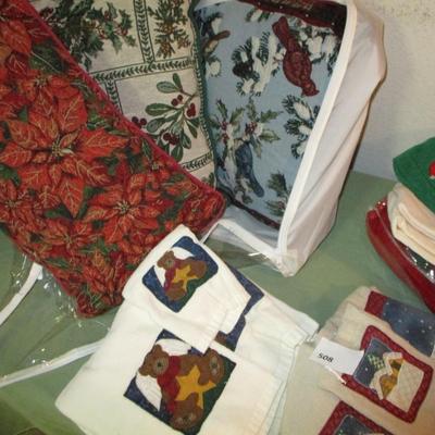 Holiday Towels; Pillows