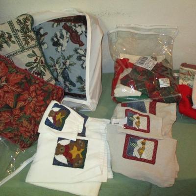 Holiday Towels; Pillows