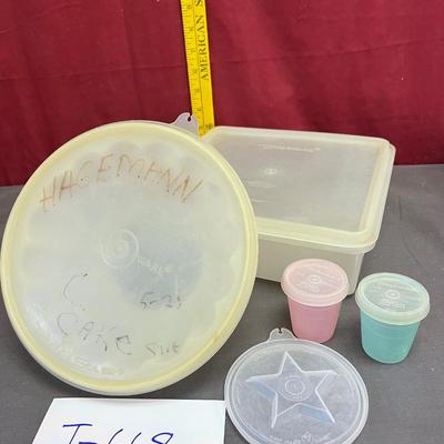 Tupperware- jello mold etc