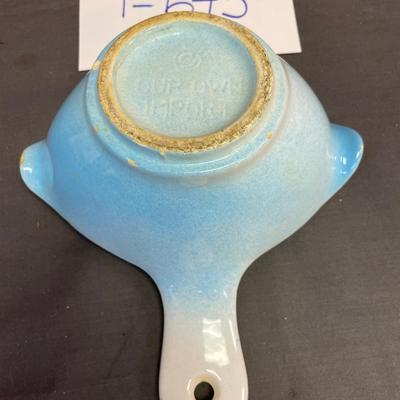 Vtg ceramic gravy separator-mid century
