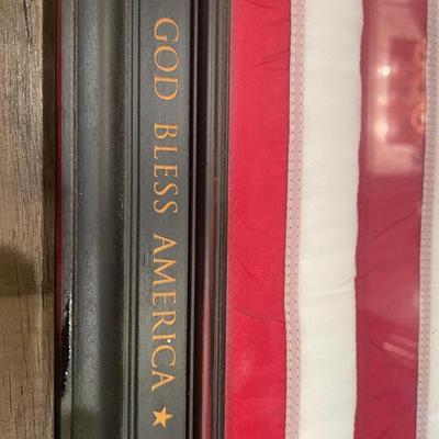 American flag framed