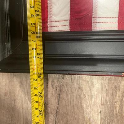 American flag framed