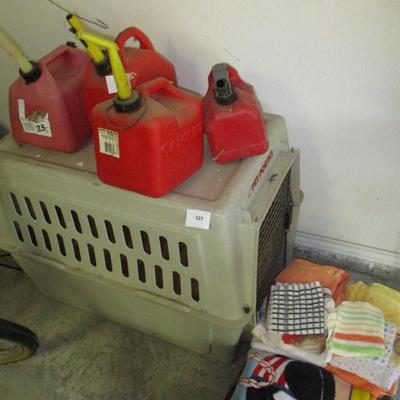 Pet Carrier/Gas Cans