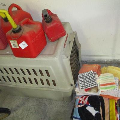 Pet Carrier/Gas Cans
