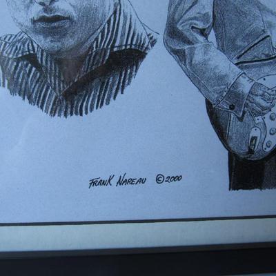 Bob Dylan Print, Frank Nareau, 2000, 12" x 15"