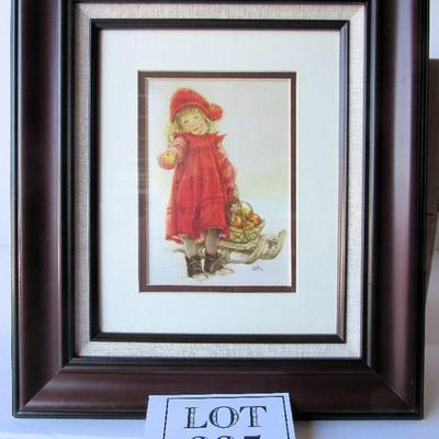Child Framed Print With Easel Back, 13" x 15", Lisi Martin