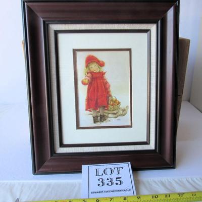 Child Framed Print With Easel Back, 13" x 15", Lisi Martin