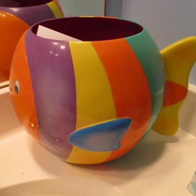 Bathroom Decor--Fish Vase