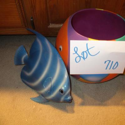 Bathroom Decor--Fish Vase