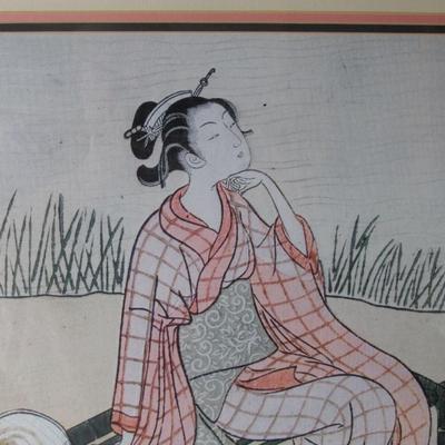 Large Japanese Woman Print, 22" x 24"