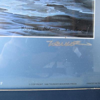 Six-Pack Print, Three Artist Collaberation, 1998, Artist Zoellick Signed in Silver Pen, 20" x 26"