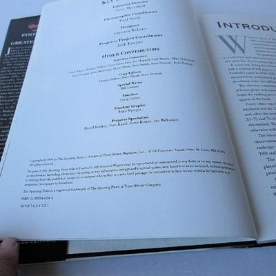 Large Hardcover Football's Greatest Players Book