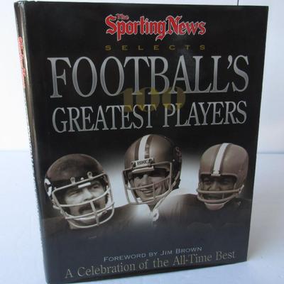 Large Hardcover Football's Greatest Players Book