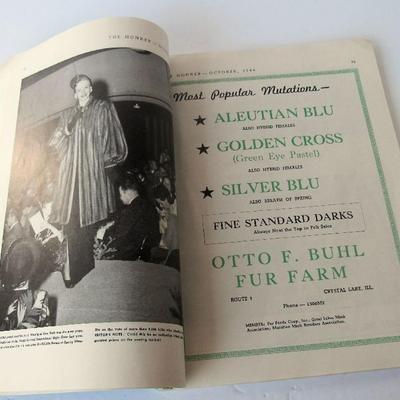 Vintage "The Honker" Jan 1949, Large Soft Cover Book, North Centeral International Mink Show