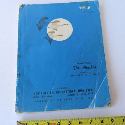 Vintage "The Honker" Jan 1949, Large Soft Cover Book, North Centeral International Mink Show